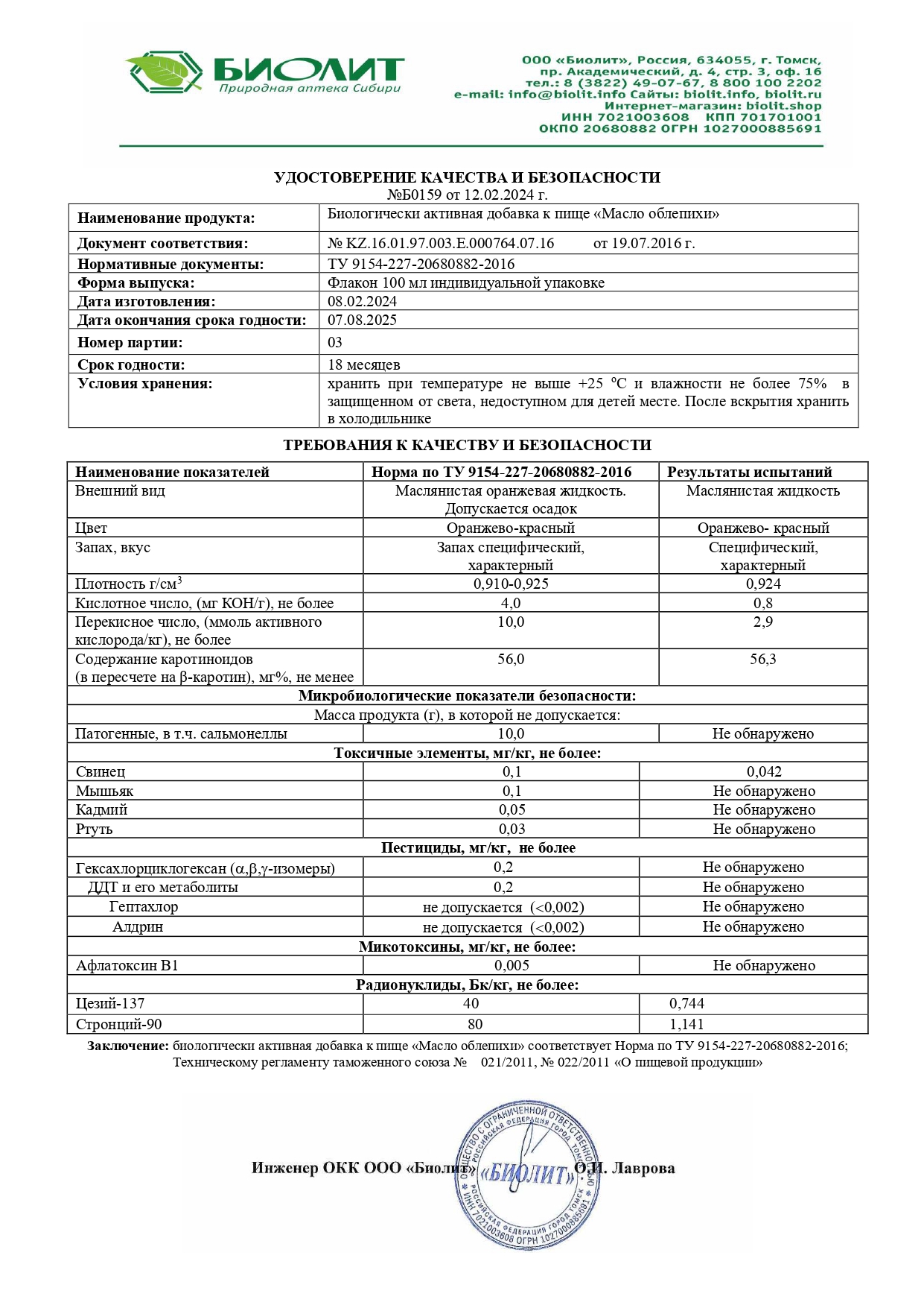 Паспорт №022024